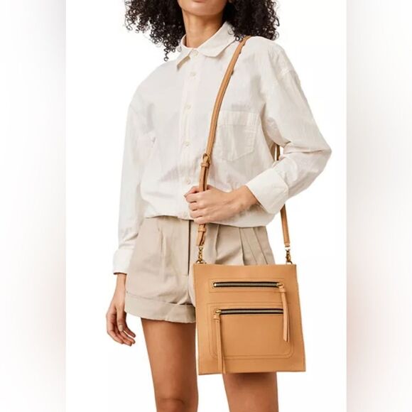 Botkier Chelsea Pebbled Leather Crossbody Bag With Gold Hardware. - Picture 2 of 12